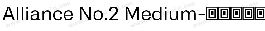 Alliance No.2 Medium字体转换